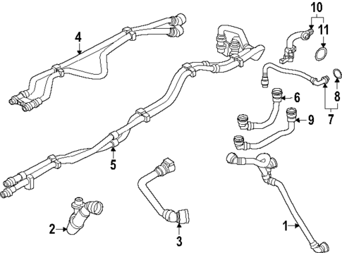 Hoses & Lines for 2024 BMW i5 #1