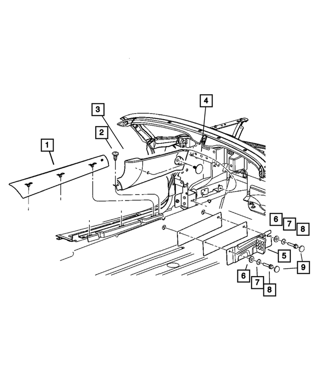 6101737 - Interior Trim: Screw for Mopar Image image