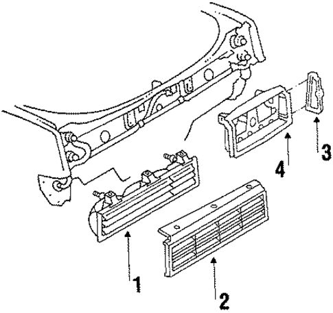 License Lamps for 1984 Pontiac Phoenix #0