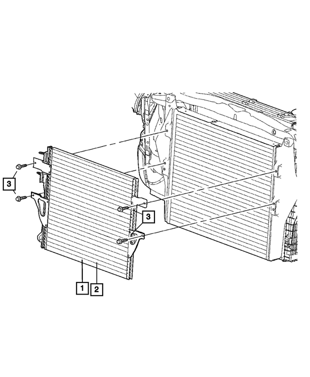 55056967AE - Air Conditioners and Heaters: Air Conditioning Condenser for Mopar Image