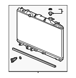 190106C1A01 - : Radiator Assembly for Honda: Accord Image
