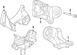 MB3Z6038P - : Motor Mount for Ford: Ranger Image