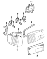 8G0945217A - Electrical: Lens &amp; Housing for Audi Image