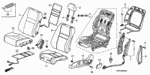 81531SNEA31ZB - : Cover, L Front Seat Cushion Trim *YR327L* (Leather) (Pearl Ivory) for Honda Image