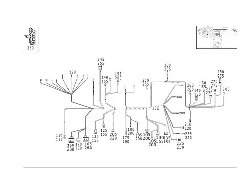 Cockpit Cable Harness for 1998 Mercedes-Benz E430 #1