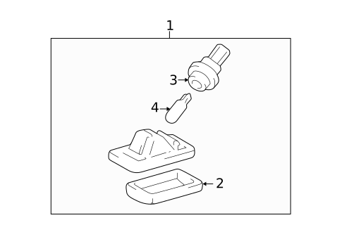 License Lamps for 1999 Toyota Land Cruiser #0