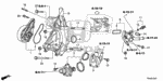 90050PNA003 - Engine: BOLT, SPECIAL (6X19) (NIPPON THERMOSTAT) for Honda Image