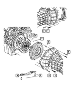 6036621AA - Clutch: Hex Head Screw, Mounting for Mopar Image