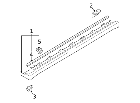 Exterior Trim - Pillars for 2003 Suzuki Aerio #0