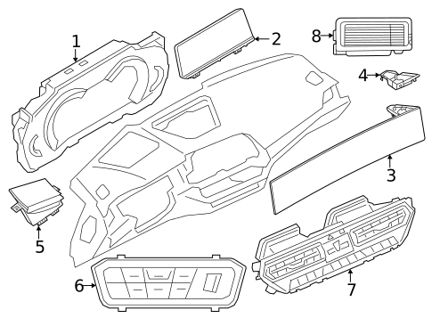 Instruments & Gauges for 2022 BMW 430i Gran Coupe #0