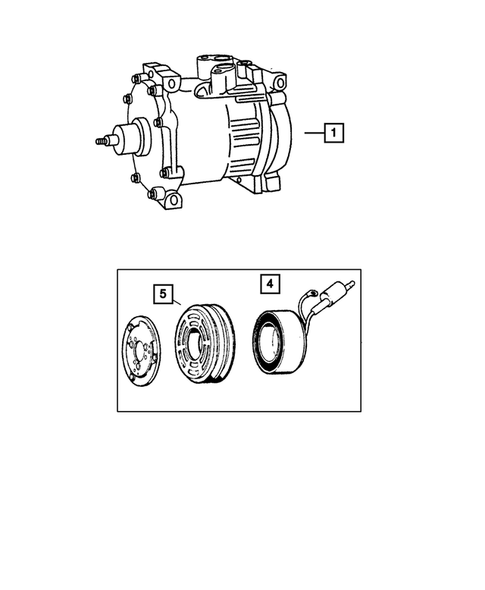 Air Conditioning Compressor for 2007 Dodge Dakota #0