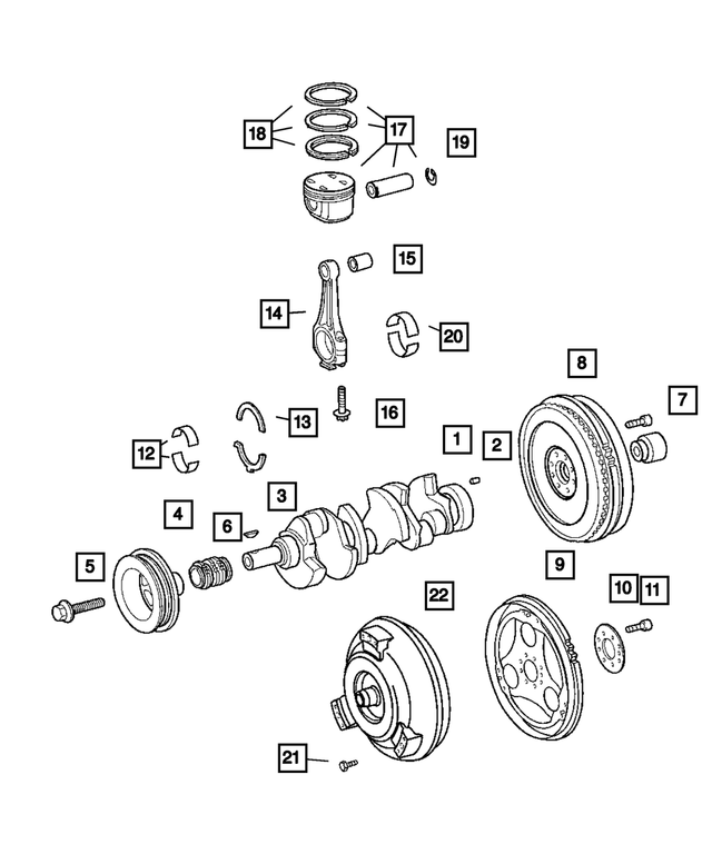 5142979AA - : Crankshaft Damper for Mopar Image