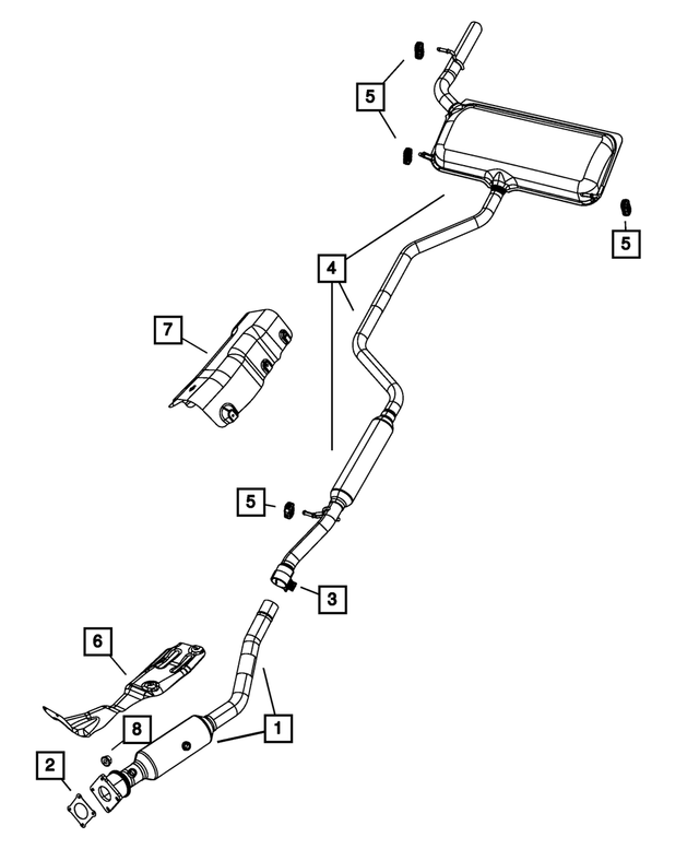 5178234AD - Exhaust: Floor Pan Shield for Mopar Image
