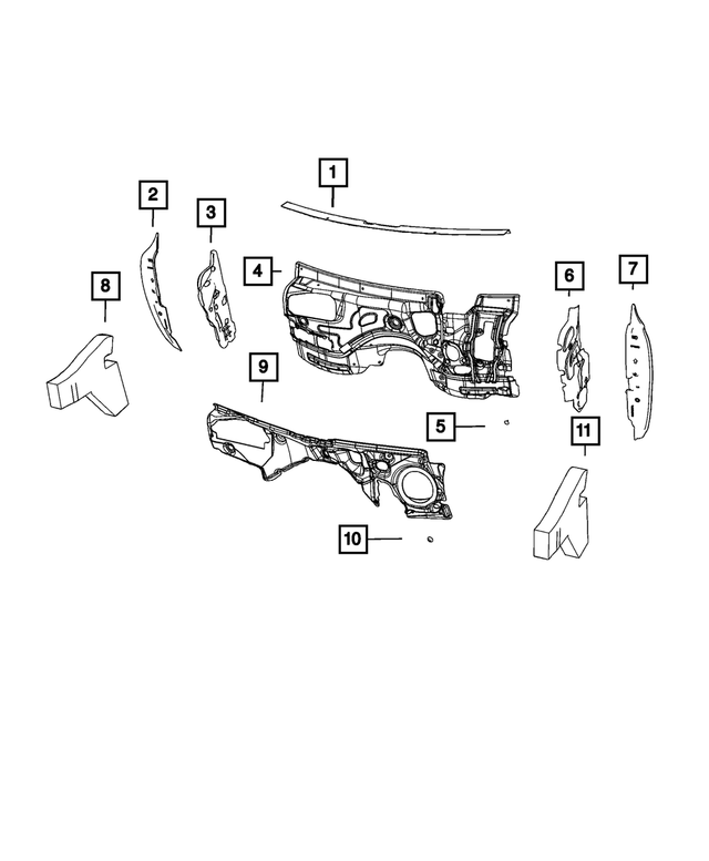 6508463AA - Interior Trim: Plastic Nut for Chrysler: 300, Aspen | Dodge: Caliber, Challenger, Charger, Durango, Magnum | Jeep: Commander, Grand Cherokee, Grand Cherokee L, Grand Cherokee WK Image