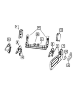 1PC011DVAA - Interior Trim: Fold Flat Shield for Dodge: Nitro | Jeep: Liberty Image