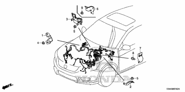 Wire Harness Bracket for 2014 Honda Accord #0
