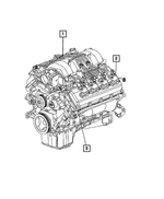 R8266873AA - Engine 5.7L Eight Cylinder: Long Block Engine for Chrysler: 300 | Dodge: Charger, Durango, Magnum, Ram 1500, Ram 2500, Ram 3500 Image