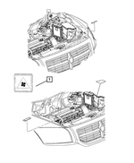 68202139AA - Labels: Fan Caution Label for Mopar Image