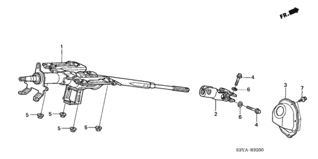 Steering Column for 2005 Honda Insight #0