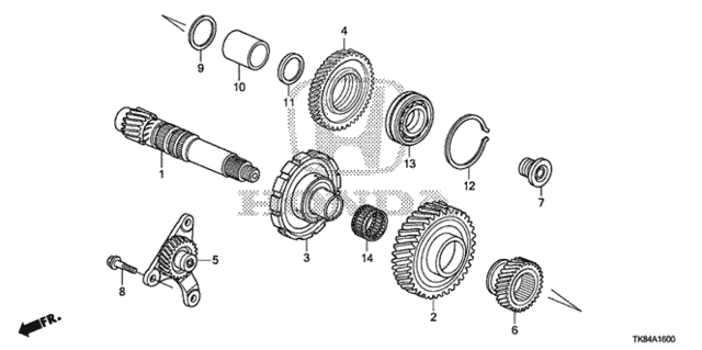 AT Countershaft (6AT) for 2015 Honda Odyssey #0