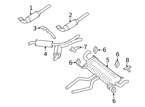 Exhaust Components for 2009 Land Rover Range Rover #0