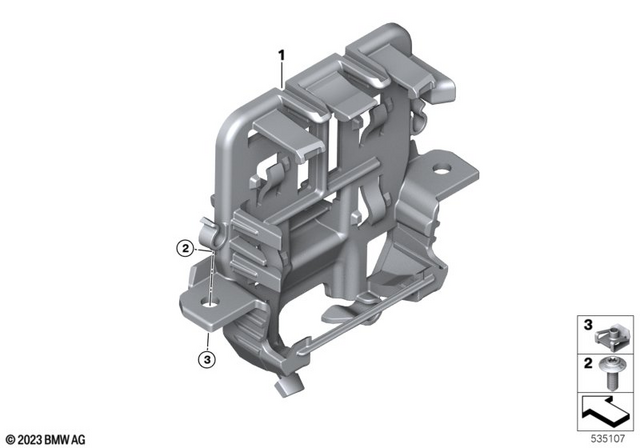 61359830120 - General Electrical System: Holder -  for BMW-Motorrad Image image