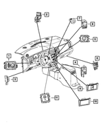 5JG50DX9AB - Electrical: Switch Bezel for Mopar Image