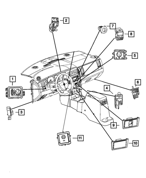 Switches for 2009 Chrysler Aspen #0