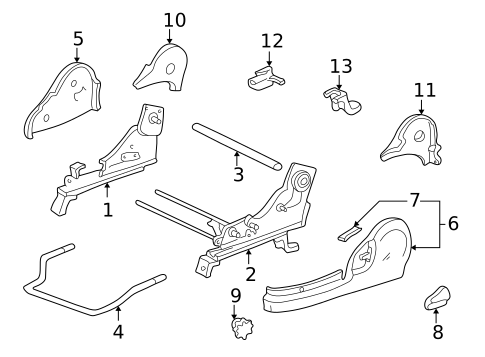 Tracks & Components for 1999 Toyota Solara #2
