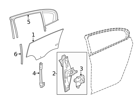 Rear Door for 2011 Buick LaCrosse #1