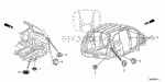90830SNA003 - Interior/Bumper: GROMMET (30MM) for Honda Image