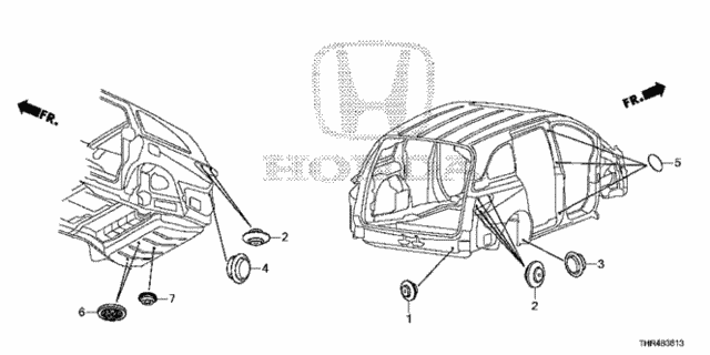 Grommet (RR.) for 2021 Honda Odyssey #0