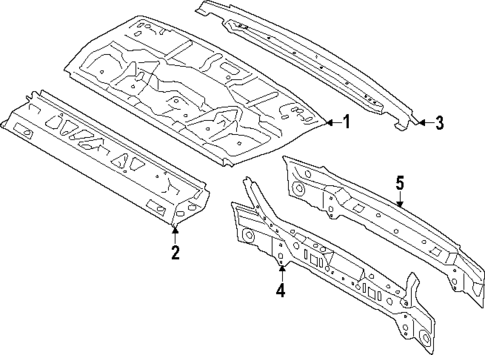 Rear Body for 2018 BMW 540d xDrive #0