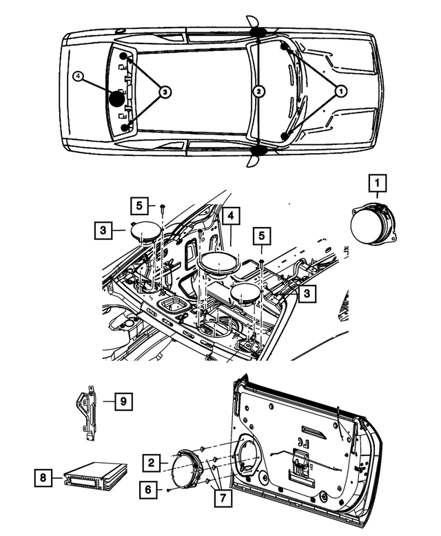 5064353AQ - Electrical: Amplifier for Mopar Image