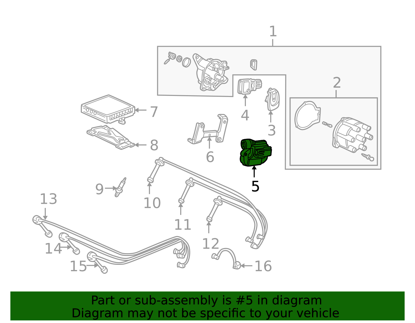 1998-1999 Honda Accord Ignition Coil 30520-P8A-A01 | OEM Parts Online