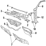 1HM809437 - Body: Windshield Pillar for Volkswagen Image