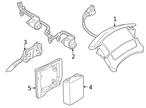 Air Bag Components for 2001 GMC Safari #0