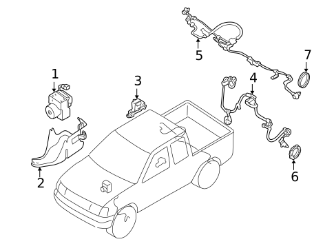 Anti-Lock Brakes for 2000 Nissan Frontier #1