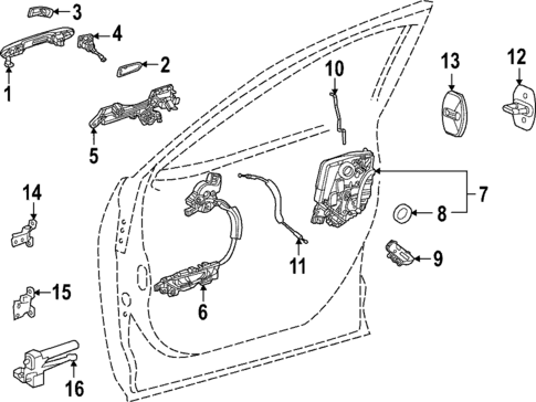 Front Door for 2024 Lexus NX350h #1