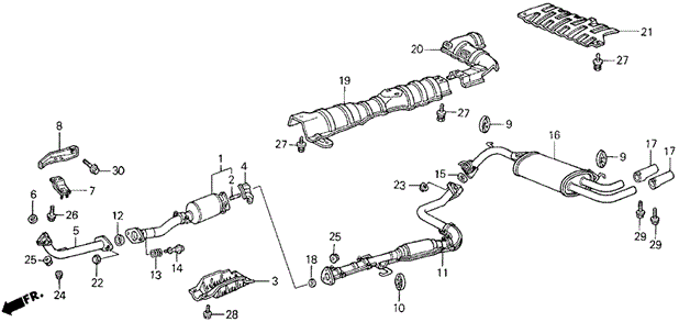 Exhaust System (SI) for 1987 Honda Civic #0