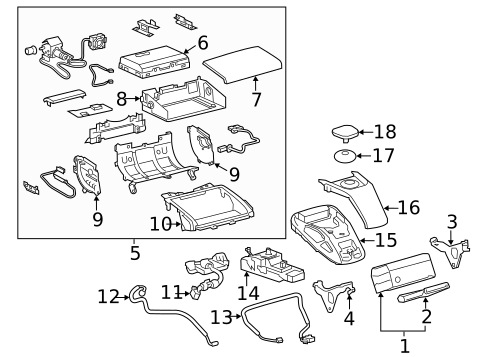 Navigation System Components for 2010 Lexus HS250h #0