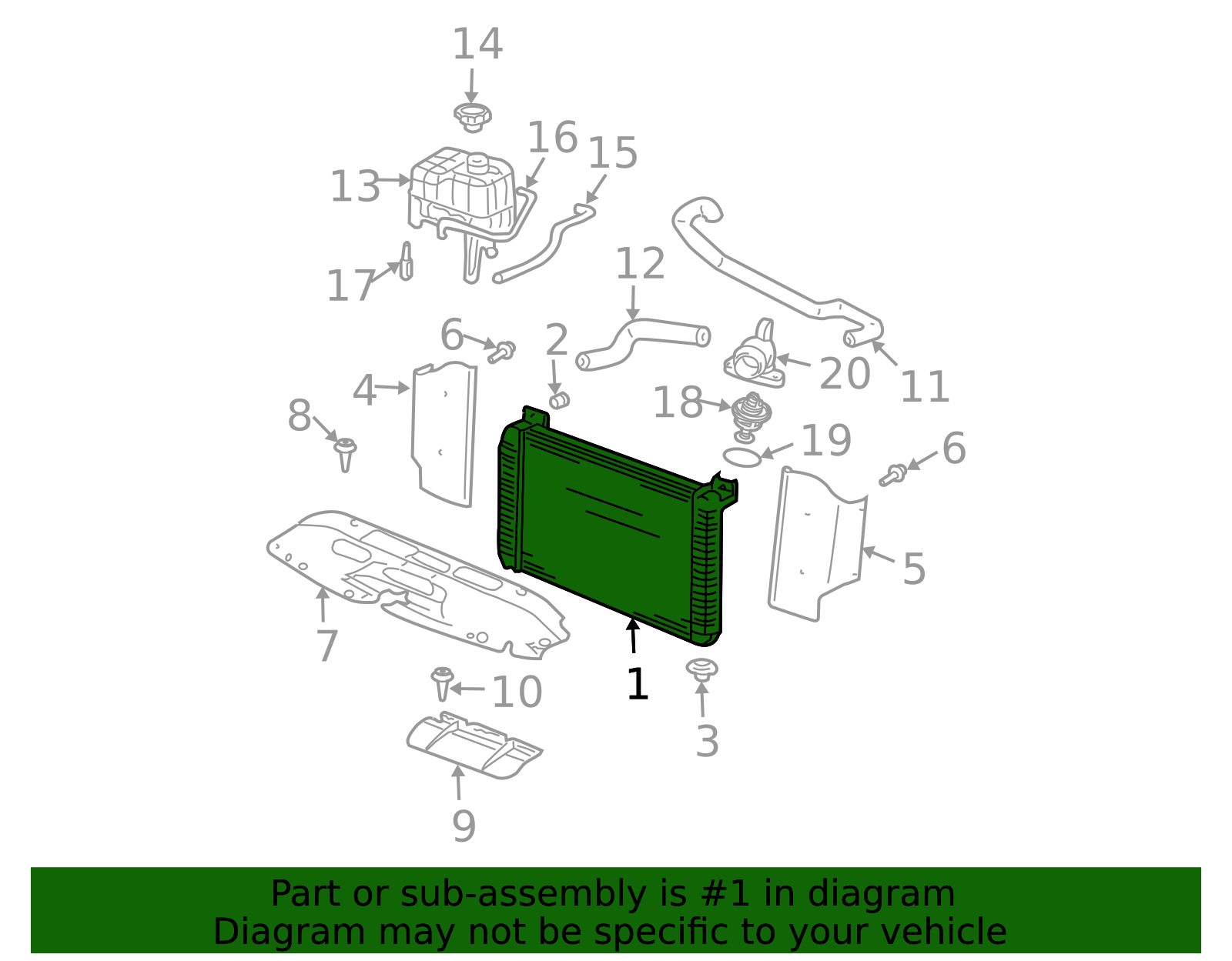 Radiator 89019156 | OEM GM Parts