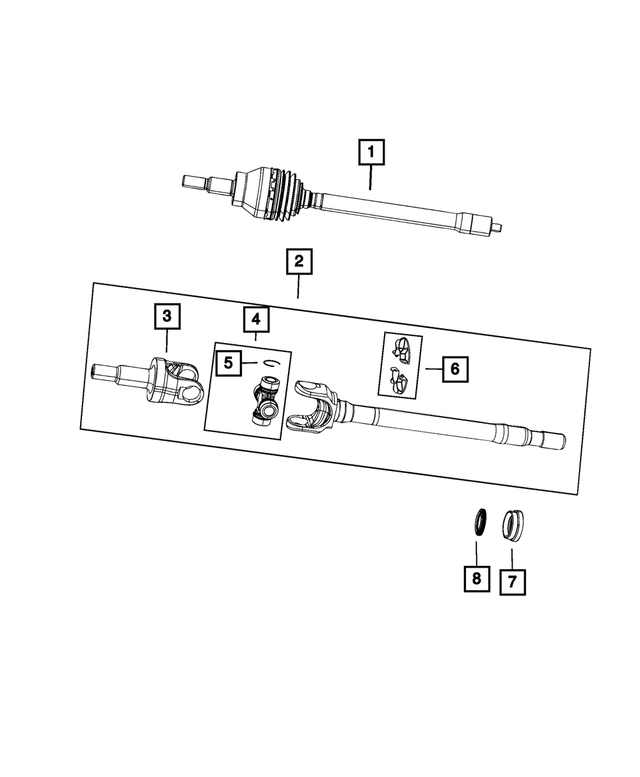 68476752AA - Differential and Drive Line: Snap Ring for Mopar Image