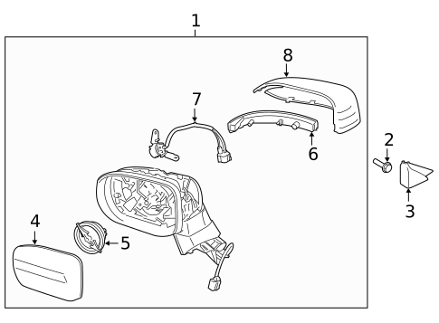 Mirrors for 2021 Kia Telluride #0
