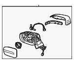 87620S9720 - : Mirror Assembly for Kia: Telluride Image