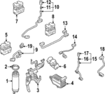 4N0959126G - : Pressure Sensor for Audi: Q4 e-tron, Q4 e-tron Sportback Image