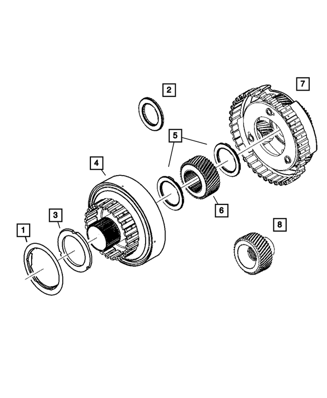 4799459 - Automatic Transmission Multi-Speed: Needle Roller Thrust Bearing for Mopar Image