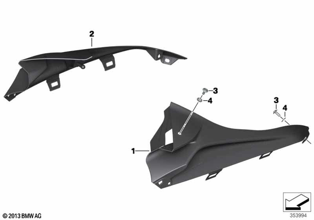 77318550749 - Design: Hp Fairing Side Section, Upper Left - Cfk for BMW-Motorrad Image