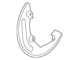 BRDS10 - Brakes: Motorcraft™ Splash Shield for Ford Image
