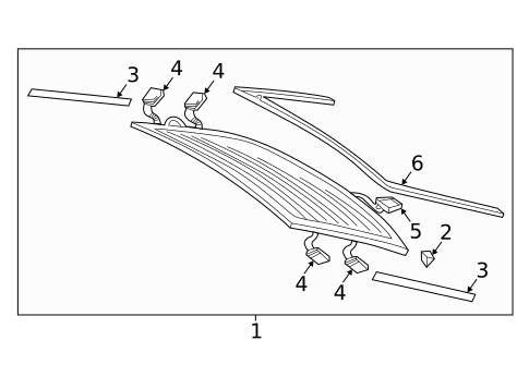 Glass - Lift Gate for 2021 Audi RS7 Sportback #0